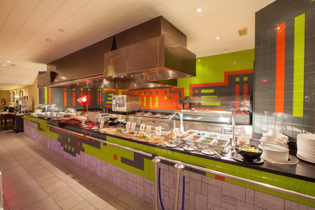 מלונראס Lopesan Villa Del Conde Resort & Thalasso מראה חיצוני תמונה The buffet at the hotel